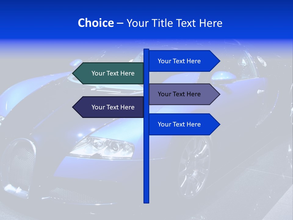 Sports Car On Display. Editorial Use. PowerPoint Template