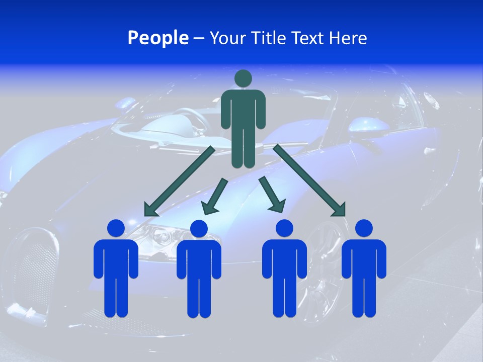 Sports Car On Display. Editorial Use. PowerPoint Template