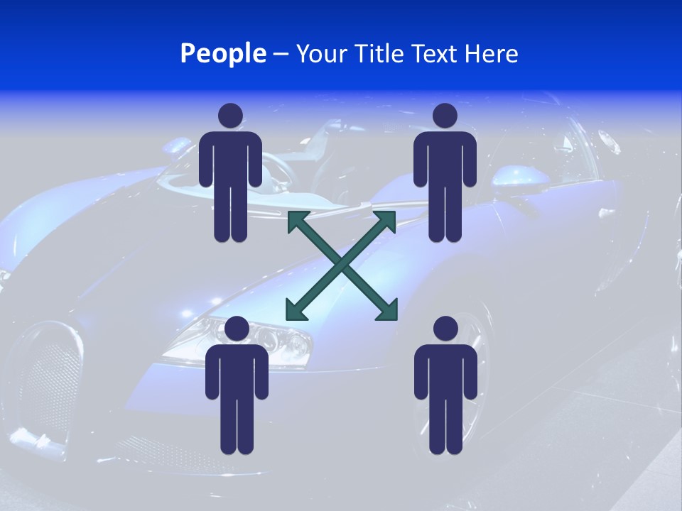 Sports Car On Display. Editorial Use. PowerPoint Template