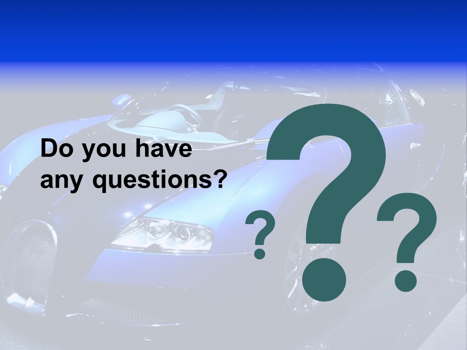 Sports Car On Display. Editorial Use. PowerPoint Template