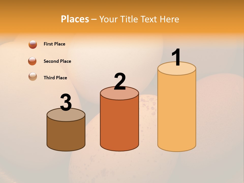 Organically Produced Free Range Eggs Showing Diversity And Variety PowerPoint Template