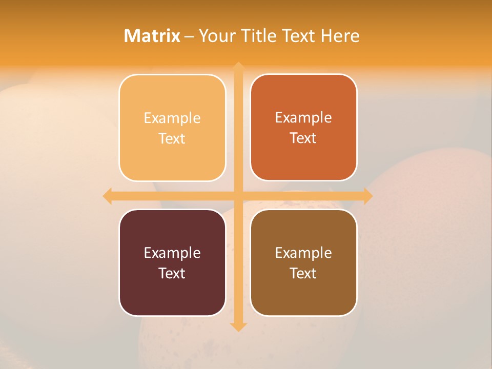 Organically Produced Free Range Eggs Showing Diversity And Variety PowerPoint Template