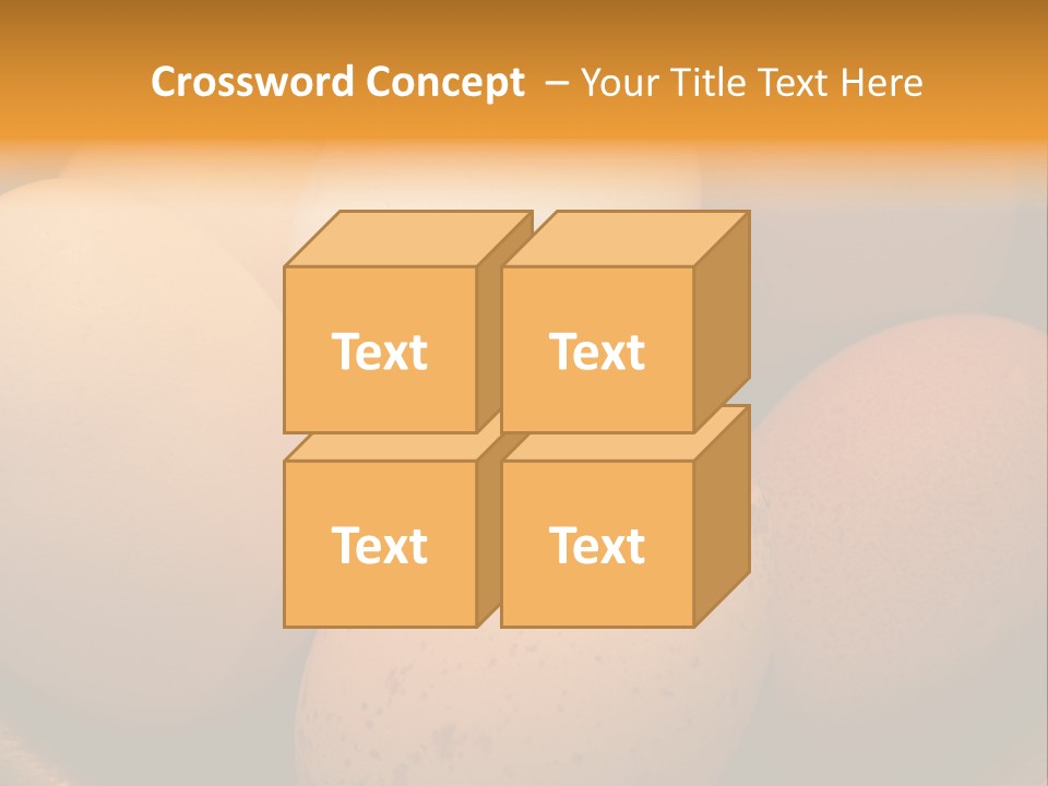 Organically Produced Free Range Eggs Showing Diversity And Variety PowerPoint Template
