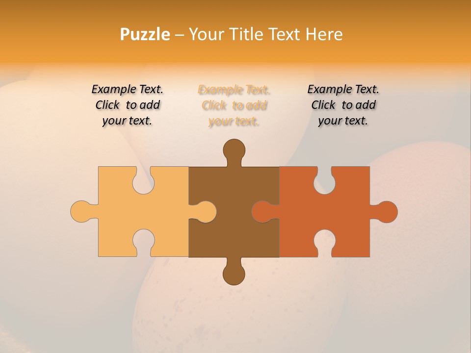 Organically Produced Free Range Eggs Showing Diversity And Variety PowerPoint Template
