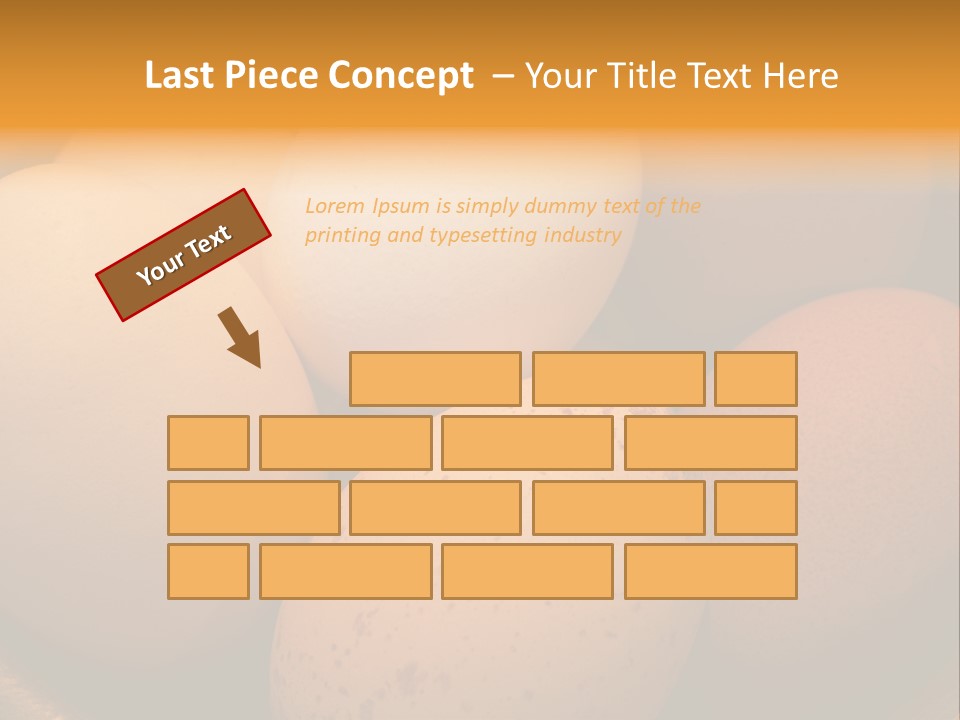Organically Produced Free Range Eggs Showing Diversity And Variety PowerPoint Template