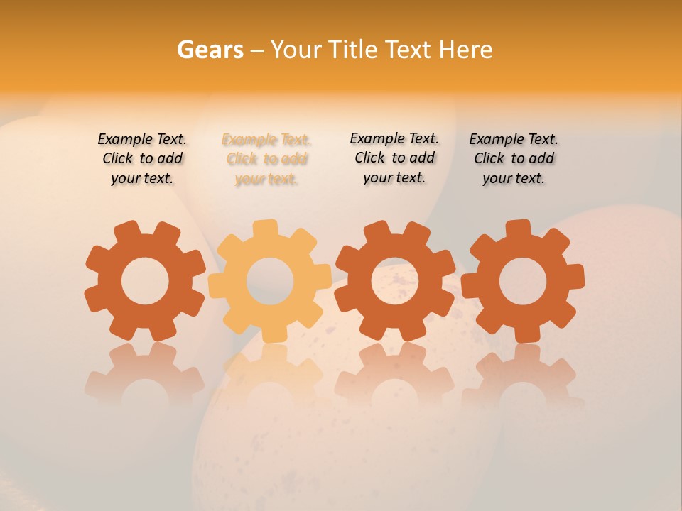 Organically Produced Free Range Eggs Showing Diversity And Variety PowerPoint Template