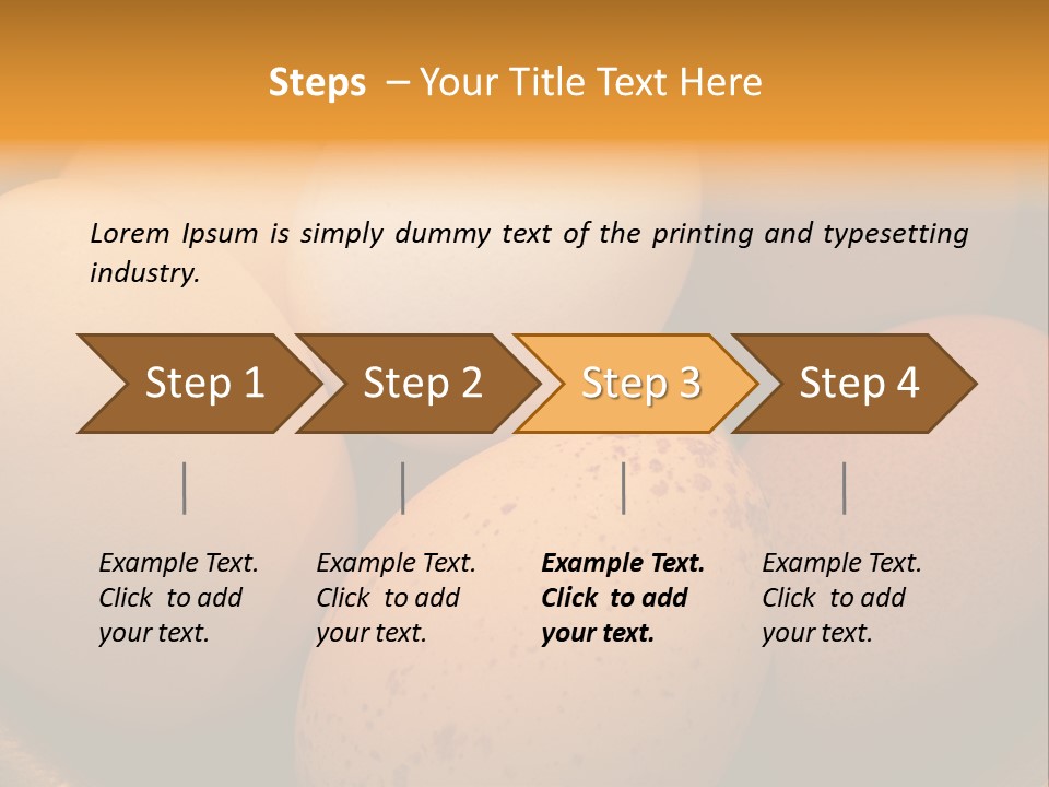 Organically Produced Free Range Eggs Showing Diversity And Variety PowerPoint Template