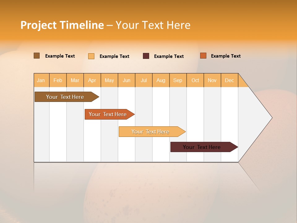 Organically Produced Free Range Eggs Showing Diversity And Variety PowerPoint Template