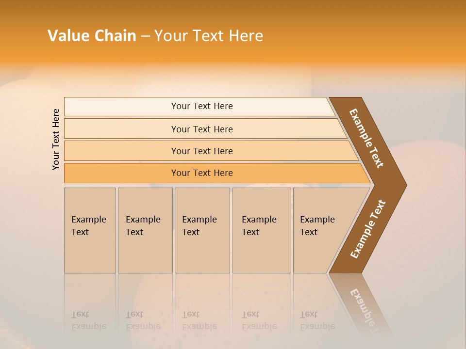 Organically Produced Free Range Eggs Showing Diversity And Variety PowerPoint Template