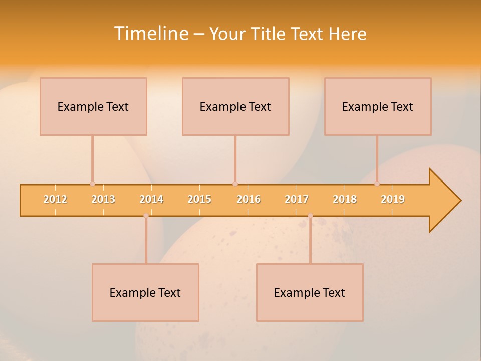 Organically Produced Free Range Eggs Showing Diversity And Variety PowerPoint Template