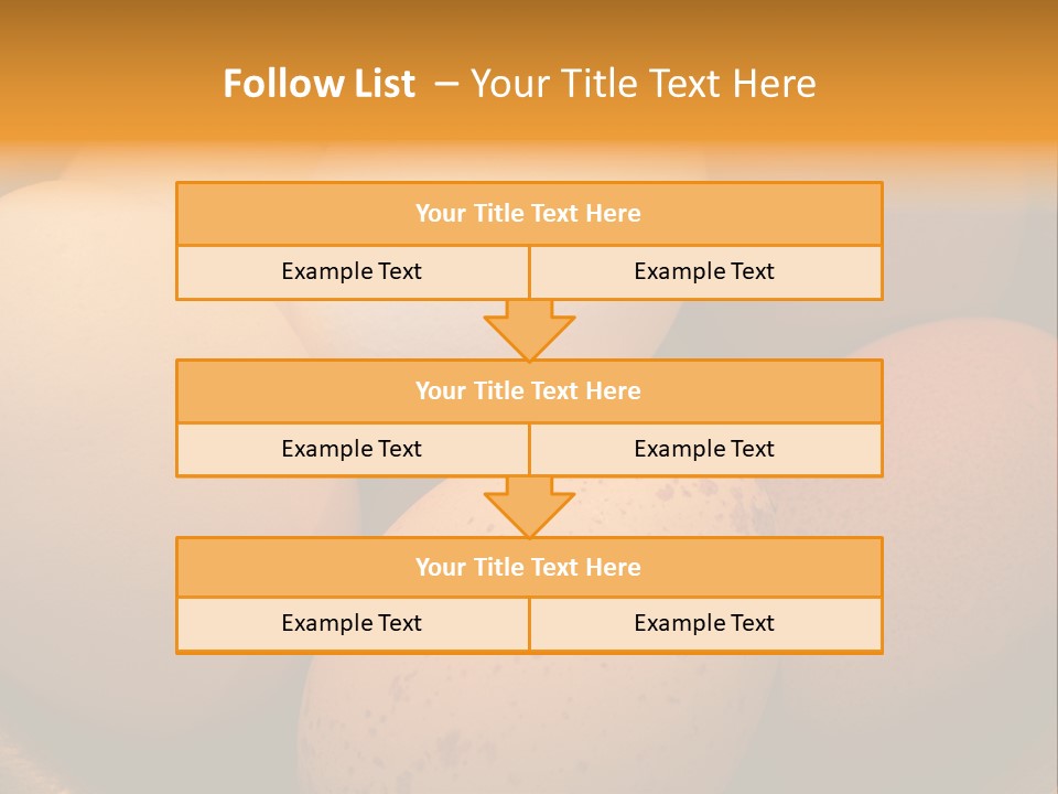 Organically Produced Free Range Eggs Showing Diversity And Variety PowerPoint Template
