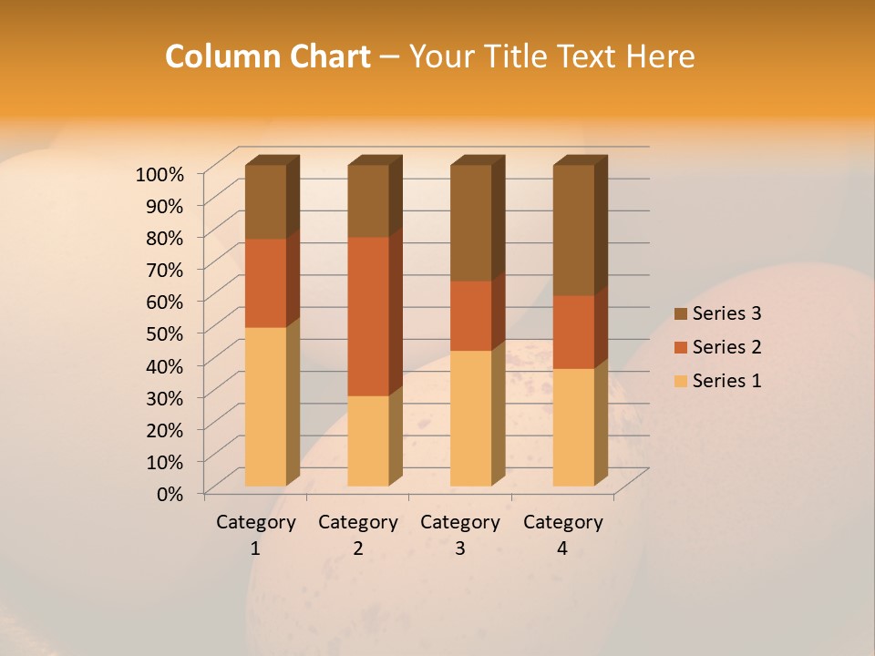 Organically Produced Free Range Eggs Showing Diversity And Variety PowerPoint Template