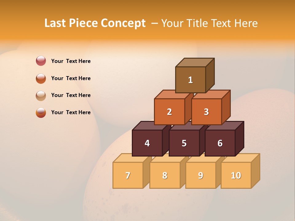 Organically Produced Free Range Eggs Showing Diversity And Variety PowerPoint Template