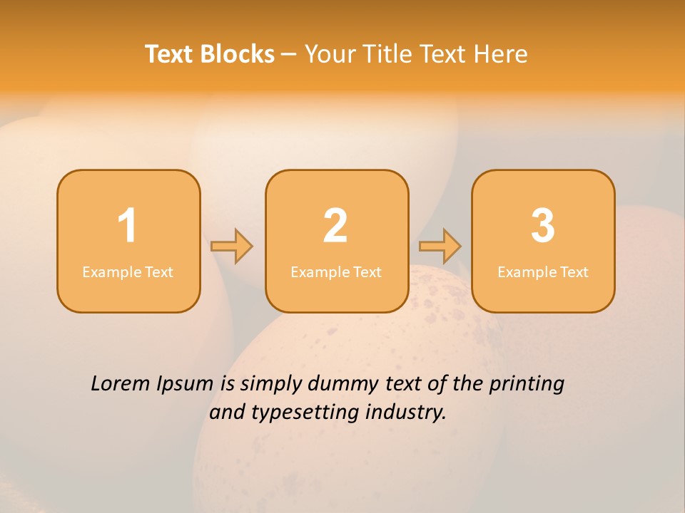 Organically Produced Free Range Eggs Showing Diversity And Variety PowerPoint Template