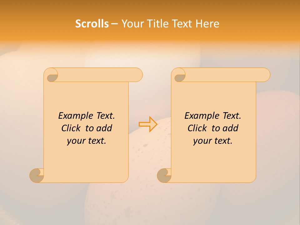 Organically Produced Free Range Eggs Showing Diversity And Variety PowerPoint Template