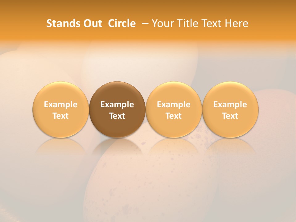 Organically Produced Free Range Eggs Showing Diversity And Variety PowerPoint Template