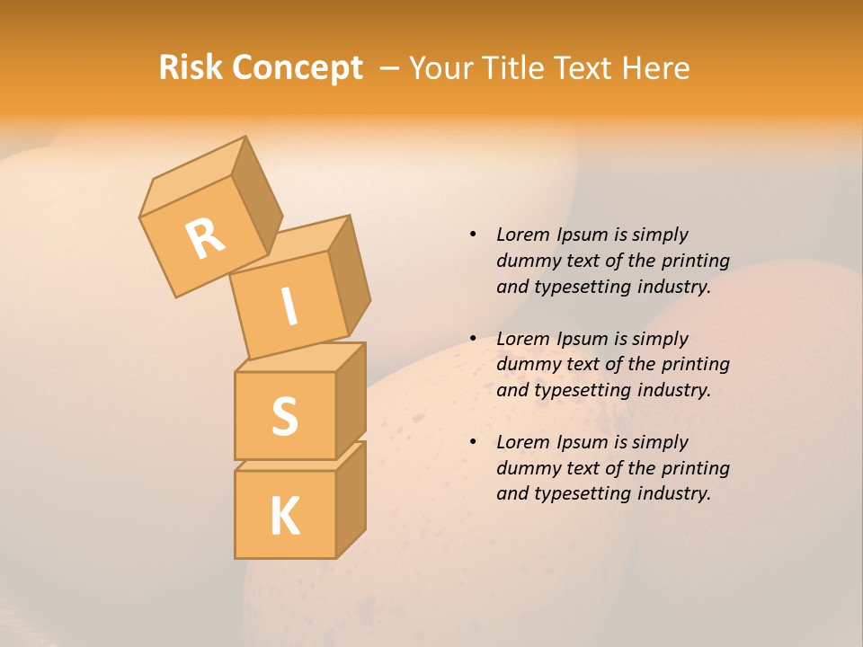 Organically Produced Free Range Eggs Showing Diversity And Variety PowerPoint Template