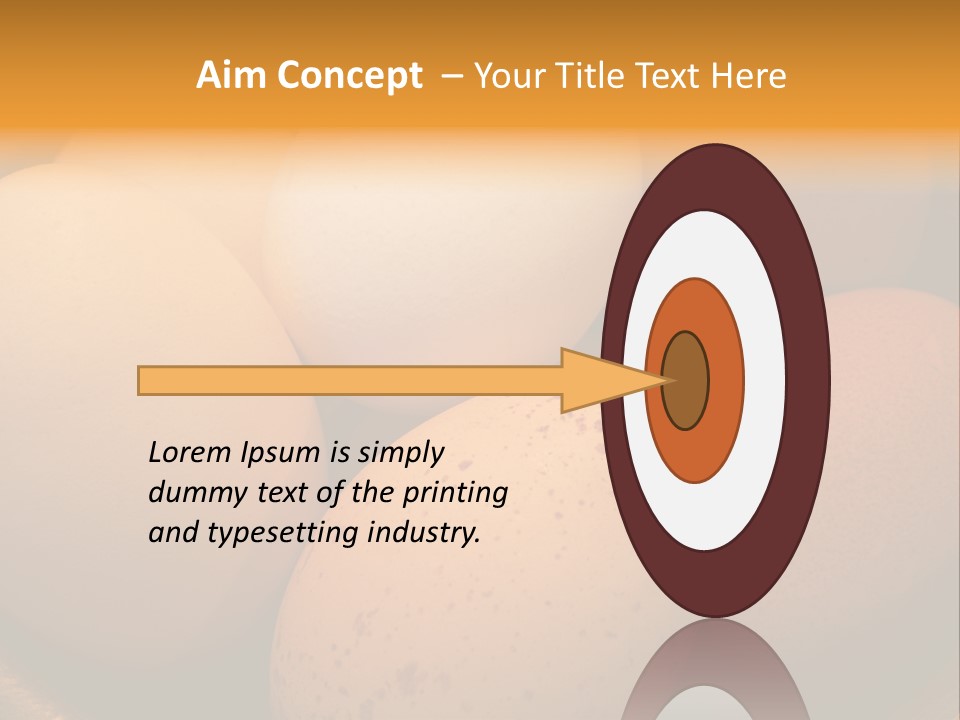 Organically Produced Free Range Eggs Showing Diversity And Variety PowerPoint Template