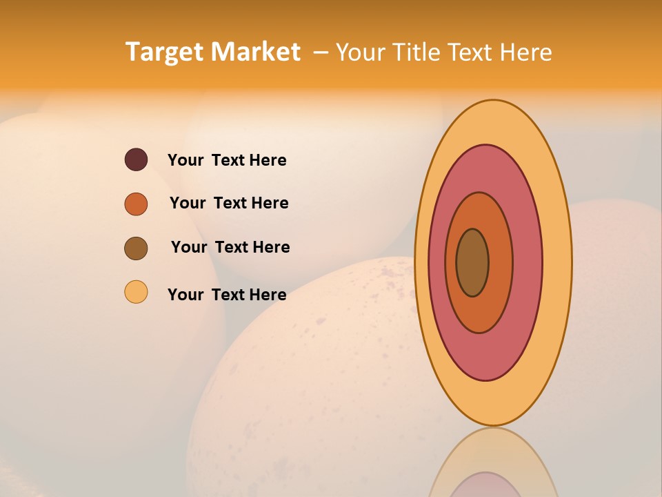 Organically Produced Free Range Eggs Showing Diversity And Variety PowerPoint Template