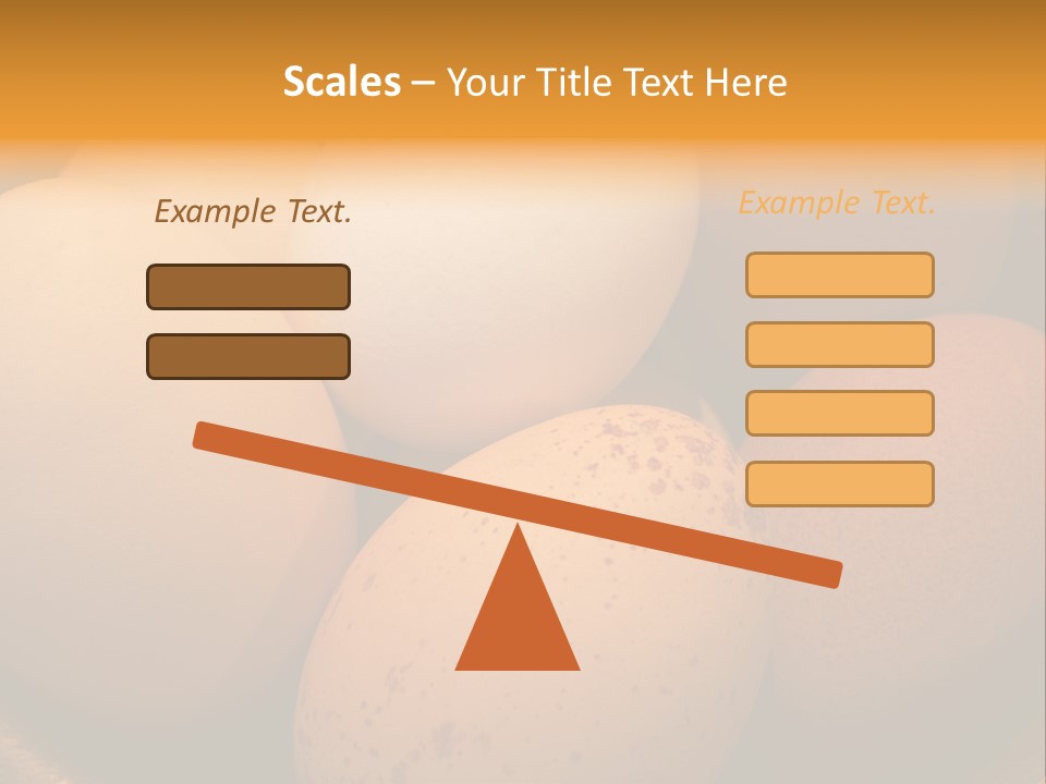 Organically Produced Free Range Eggs Showing Diversity And Variety PowerPoint Template