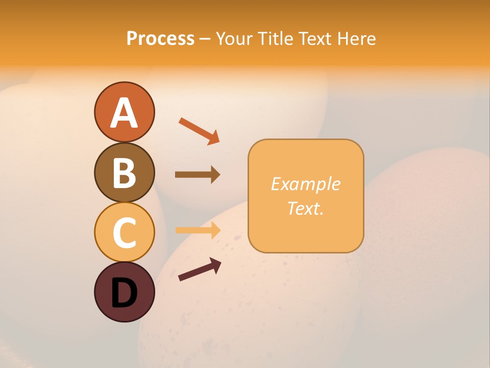 Organically Produced Free Range Eggs Showing Diversity And Variety PowerPoint Template