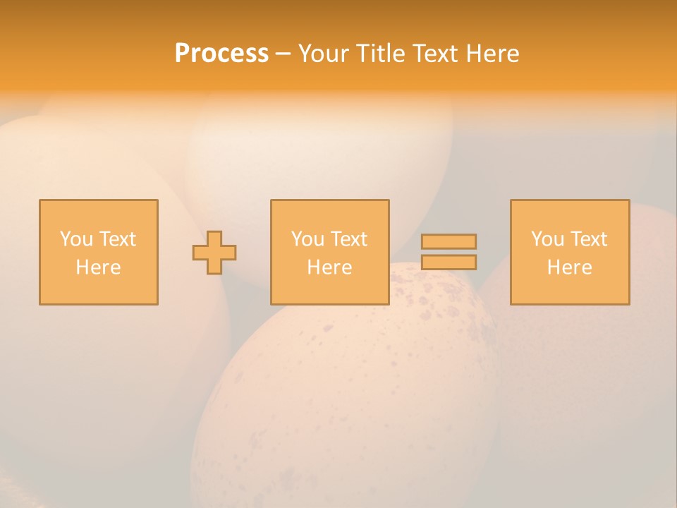 Organically Produced Free Range Eggs Showing Diversity And Variety PowerPoint Template
