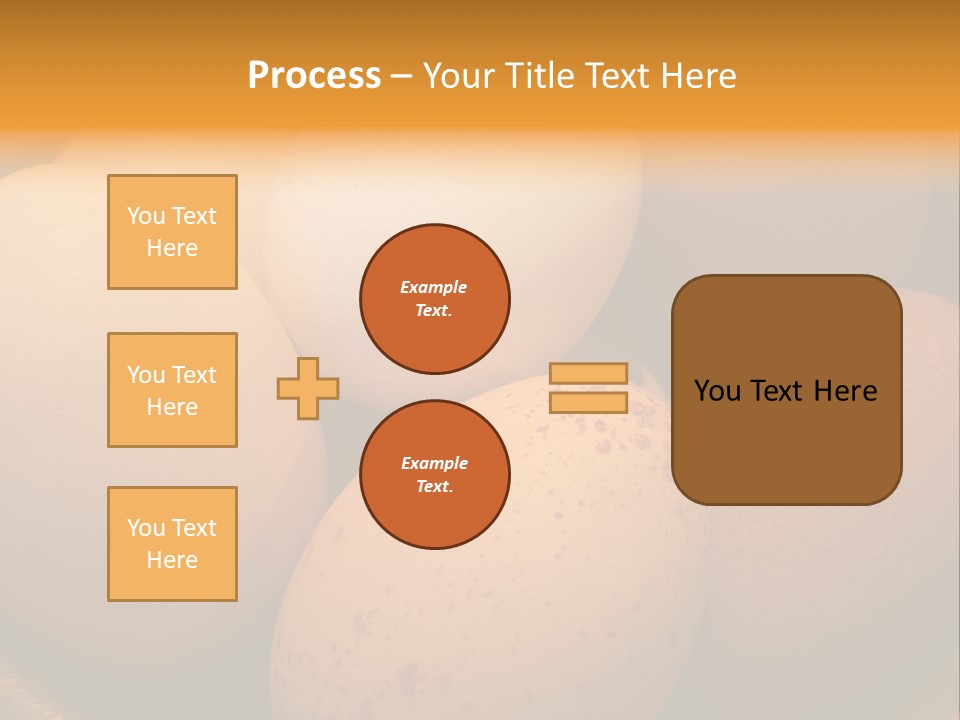 Organically Produced Free Range Eggs Showing Diversity And Variety PowerPoint Template
