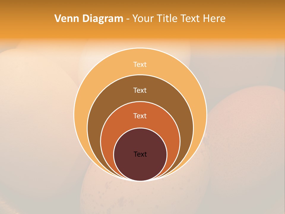 Organically Produced Free Range Eggs Showing Diversity And Variety PowerPoint Template