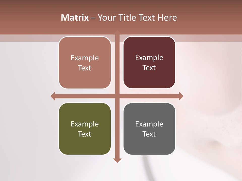 Closeup Of Operator PowerPoint Template