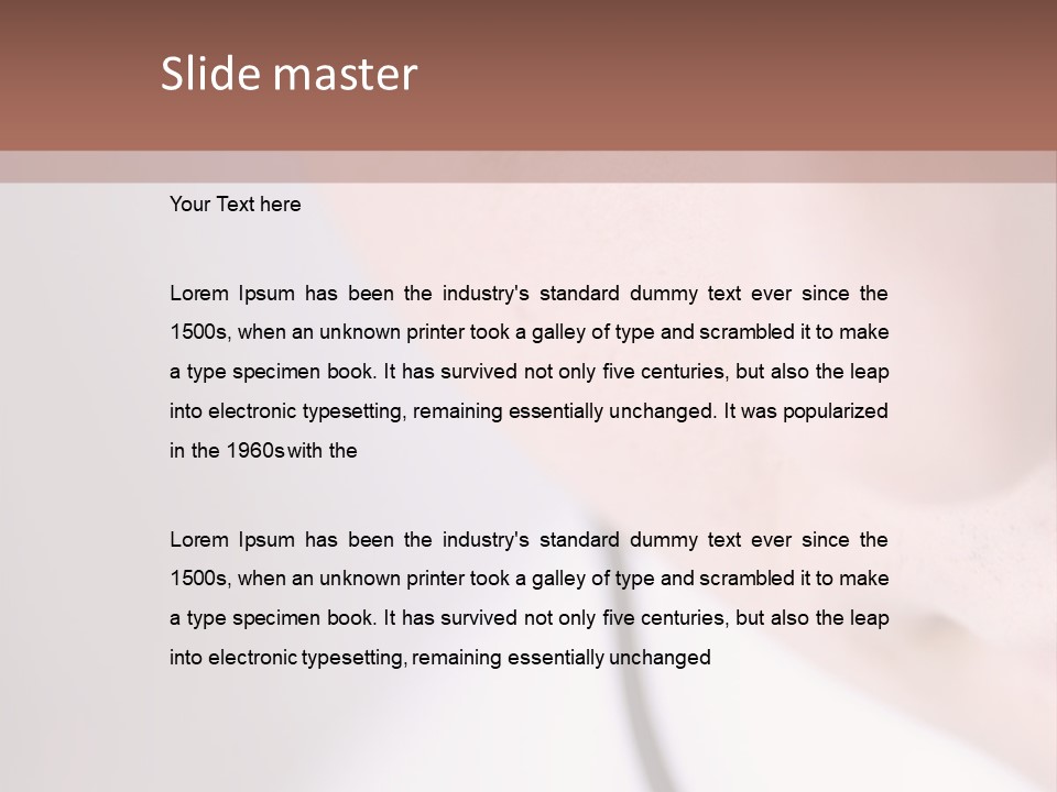Closeup Of Operator PowerPoint Template