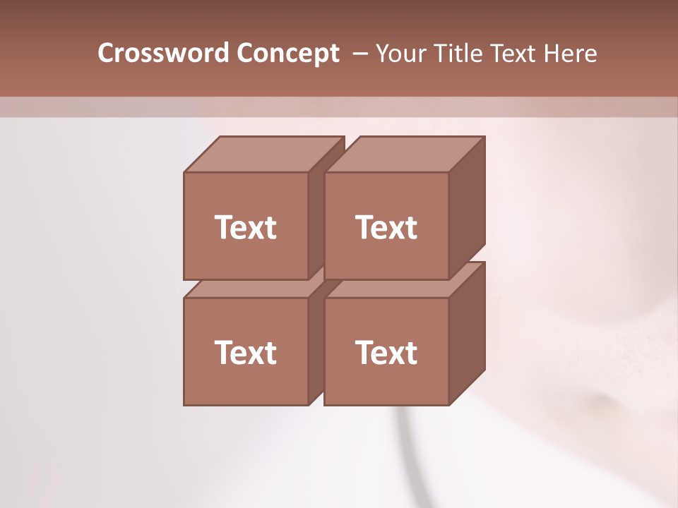Closeup Of Operator PowerPoint Template