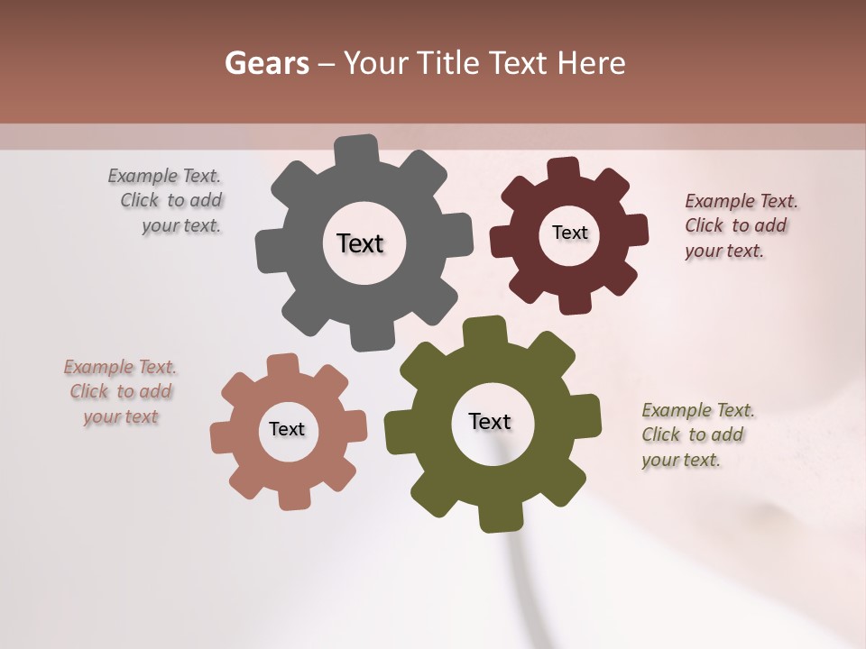 Closeup Of Operator PowerPoint Template
