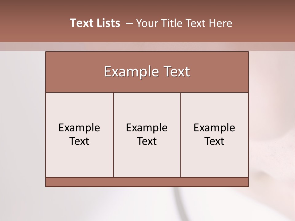 Closeup Of Operator PowerPoint Template