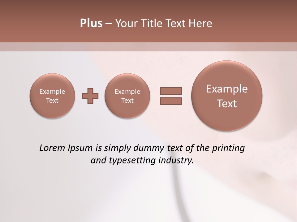 Closeup Of Operator PowerPoint Template