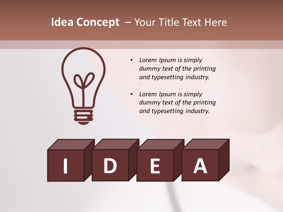 Closeup Of Operator PowerPoint Template