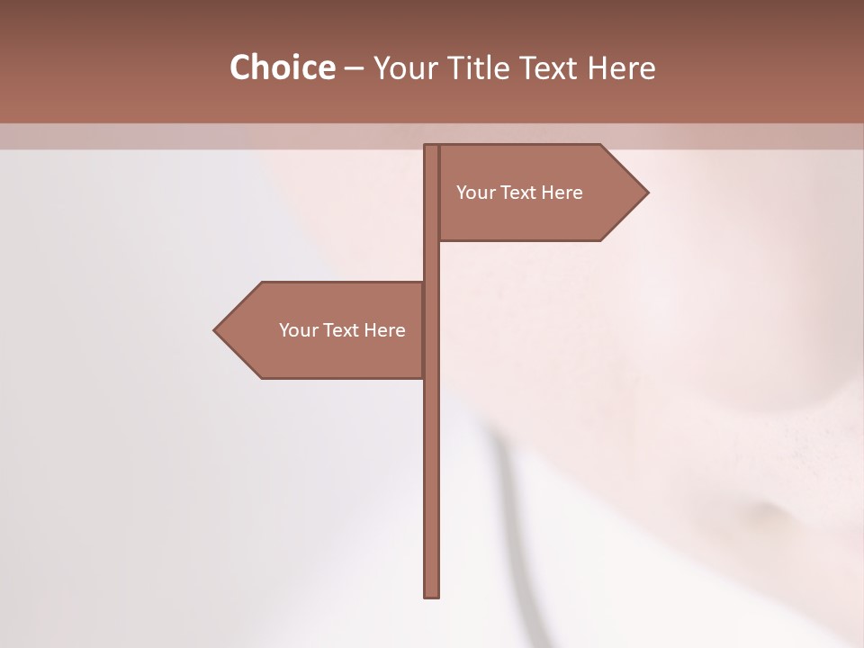 Closeup Of Operator PowerPoint Template