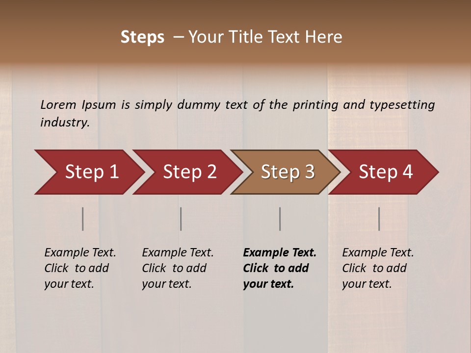 Brazilian Cherry Wood Floor. PowerPoint Template