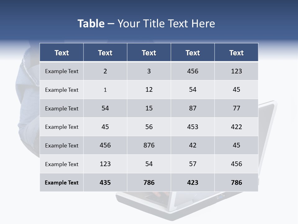 Casual Girl On A Laptop On The Floor PowerPoint Template