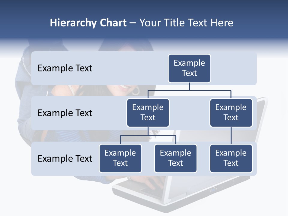 Casual Girl On A Laptop On The Floor PowerPoint Template