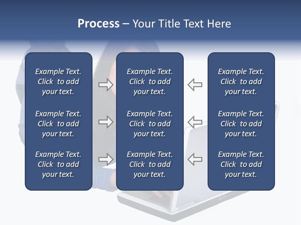 Casual Girl On A Laptop On The Floor PowerPoint Template