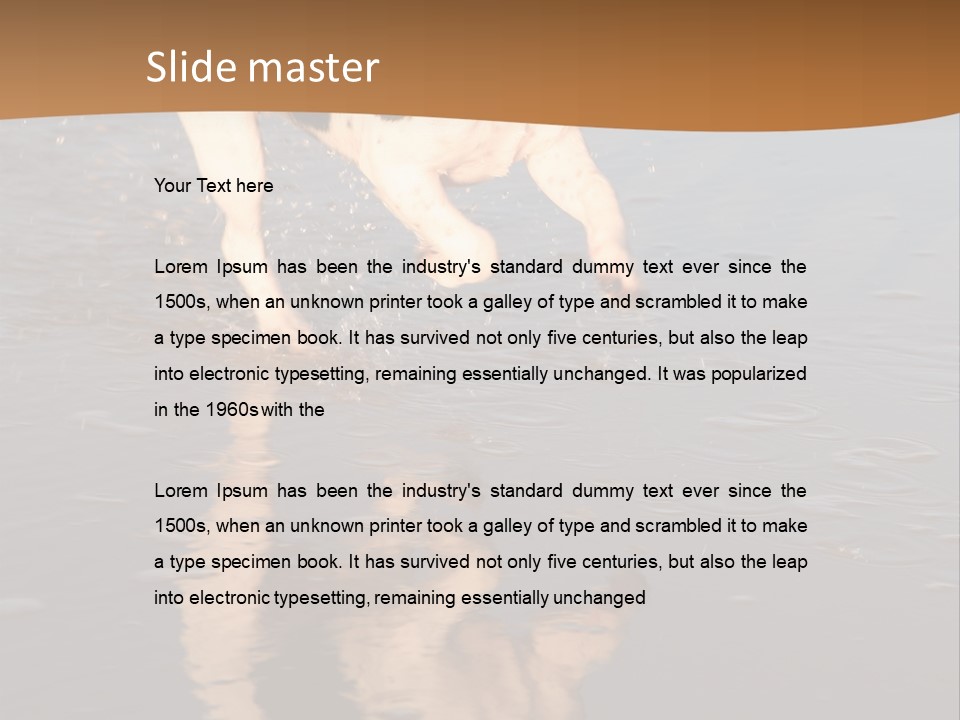 Jack Russell Terrier. Slight Motion Blur PowerPoint Template