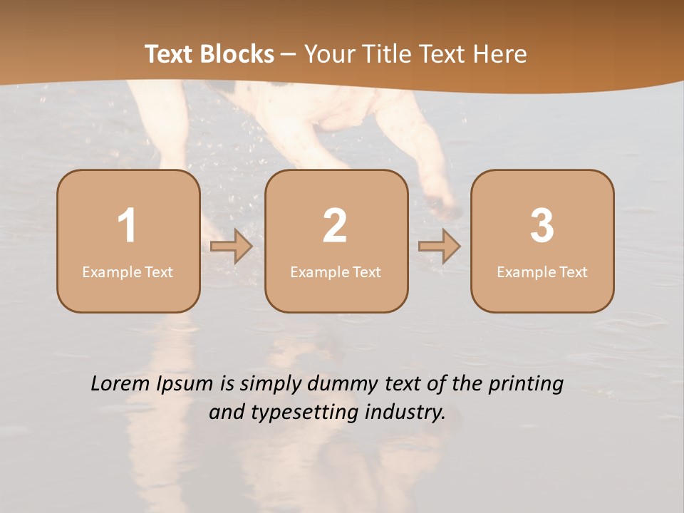 Jack Russell Terrier. Slight Motion Blur PowerPoint Template