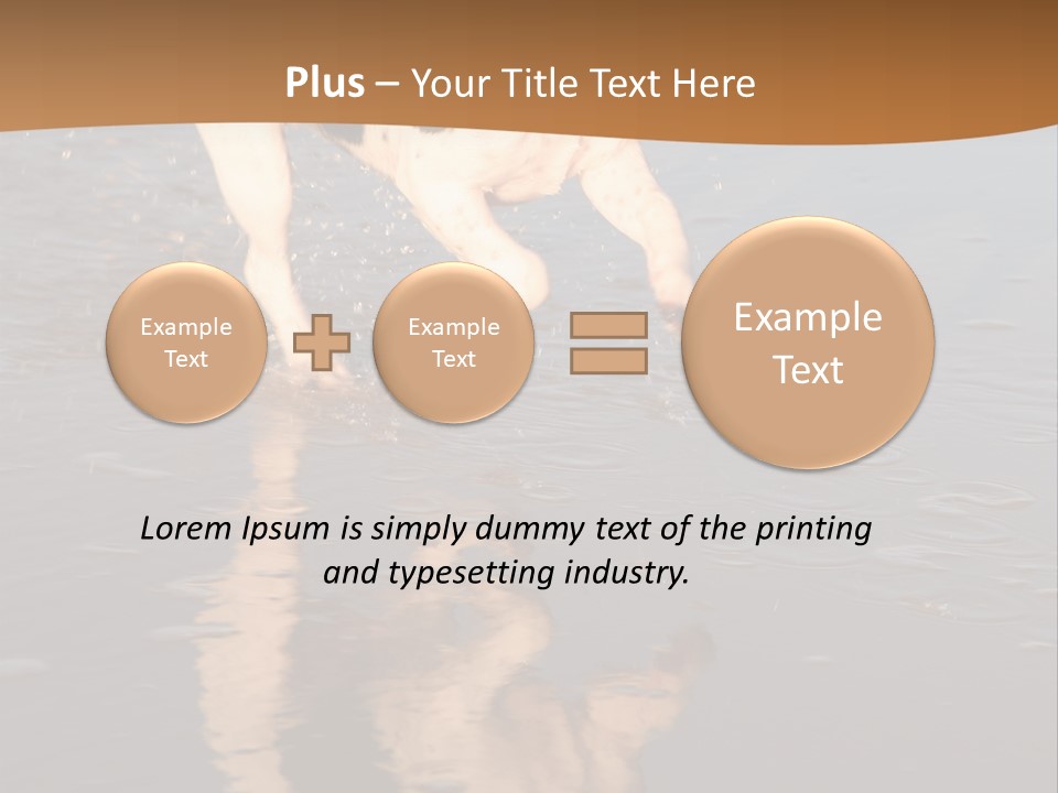 Jack Russell Terrier. Slight Motion Blur PowerPoint Template