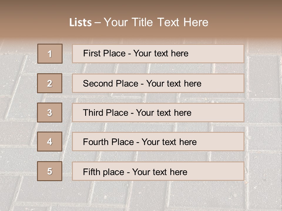 Sidewalk PowerPoint Template