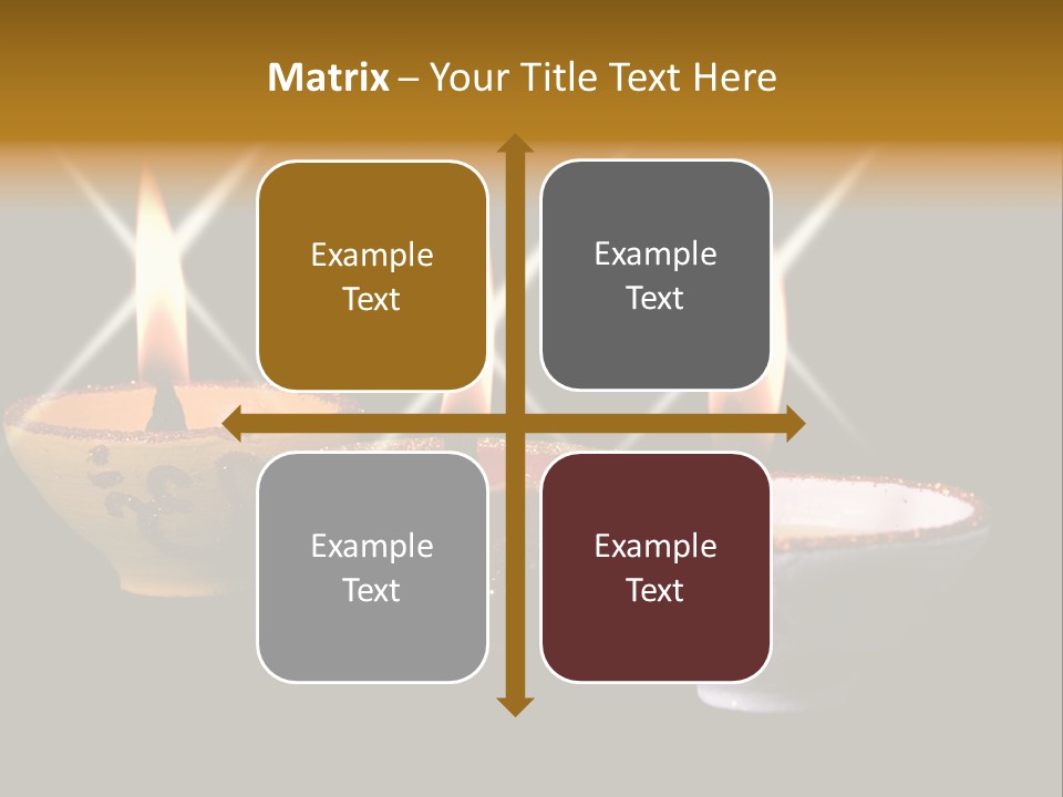 Three Sparkling Deyas PowerPoint Template