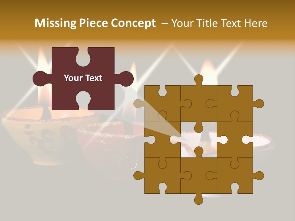 Three Sparkling Deyas PowerPoint Template