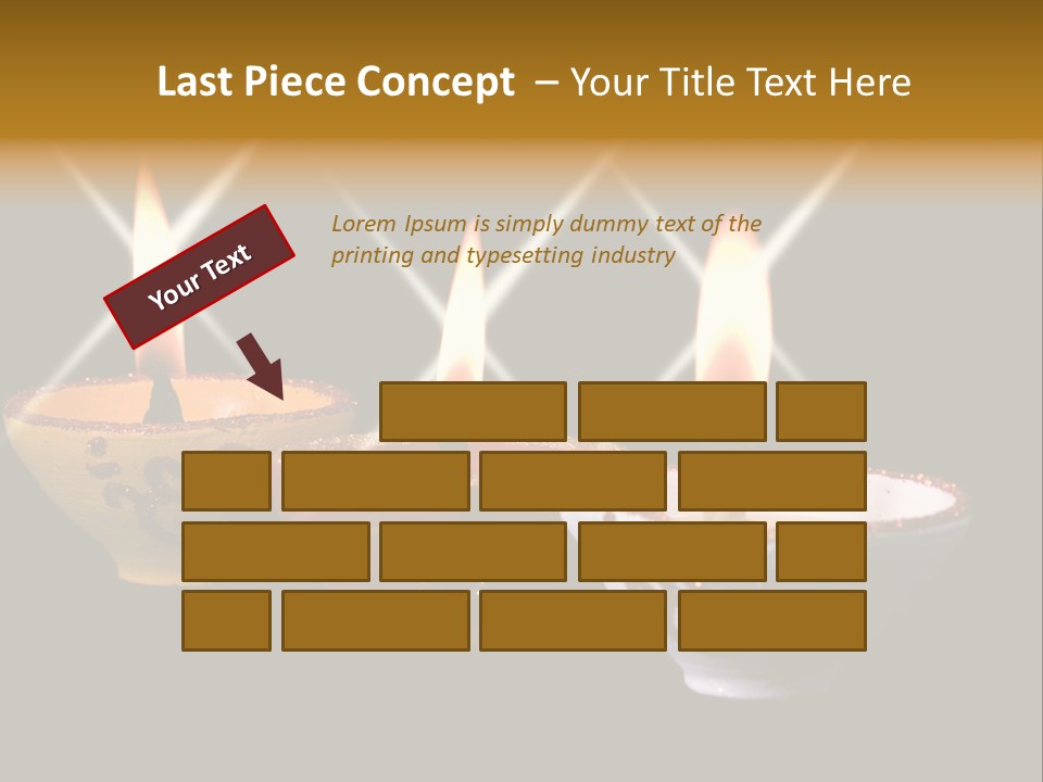 Three Sparkling Deyas PowerPoint Template