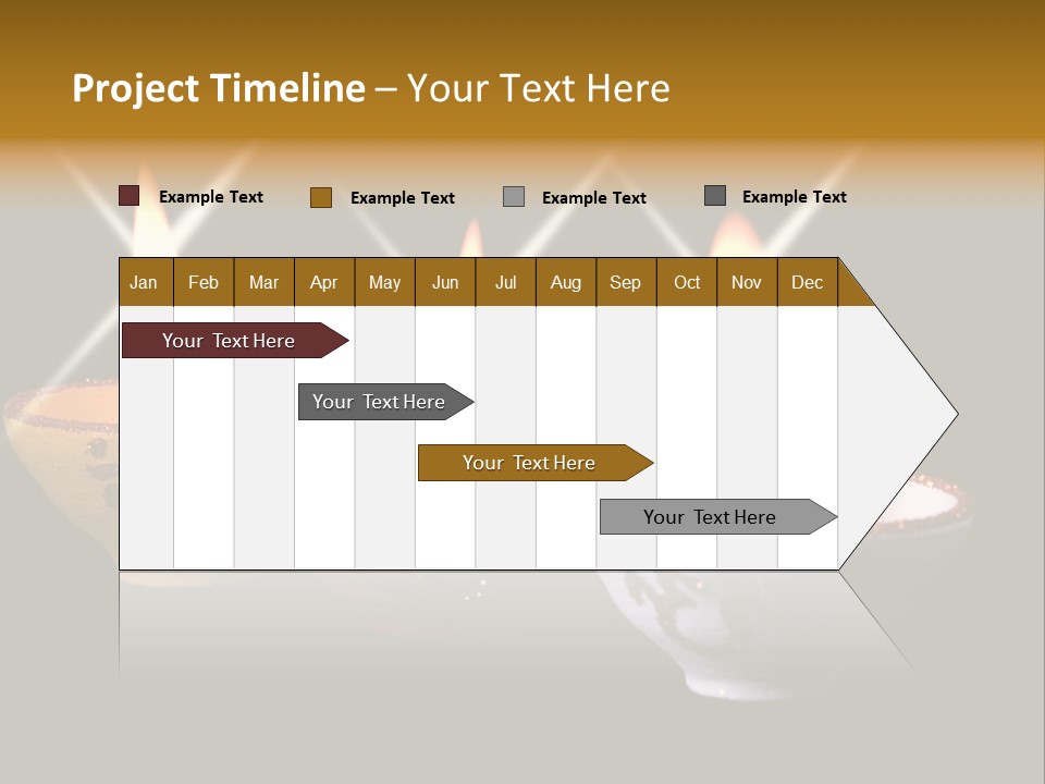 Three Sparkling Deyas PowerPoint Template