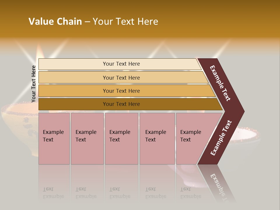 Three Sparkling Deyas PowerPoint Template