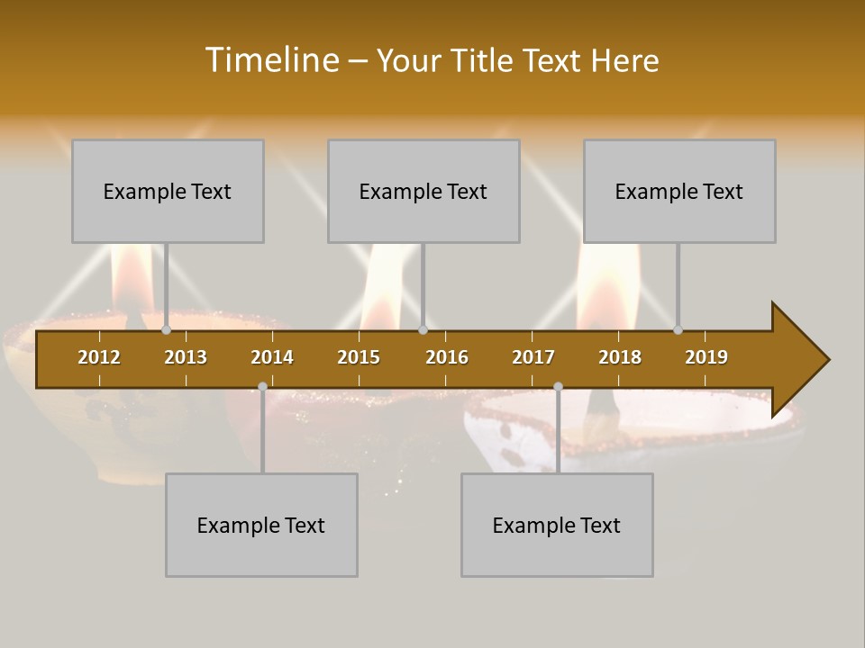 Three Sparkling Deyas PowerPoint Template